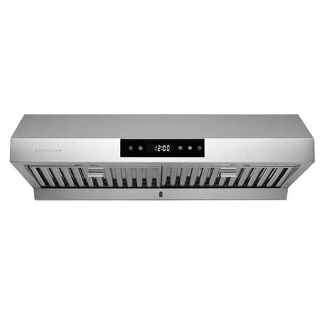 30 under cabinet range hood black stainless steel|hauslane 30 series range hood.